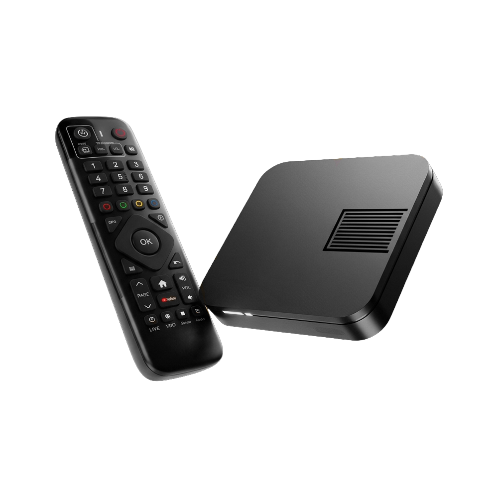 IPTV kastje: Android 14 TV Box met afstandsbediening (afbeelding 1)